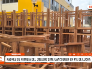 Trujillo: Padres defienden mobiliario escolar en Colegio San Juan