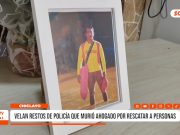 Chiclayo vela restos de policía héroe que murió rescatando a dos personas