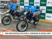 La Libertad: ADAS dona motocicletas para serenazgo en Víctor Larco