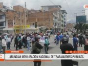 Áncash: Trabajadores públicos anuncian movilización nacional
