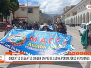 Áncash: docentes cesantes exigen pensiones dignas en marchas