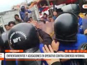 Trujillo: enfrentamientos en operativo contra comercio informal