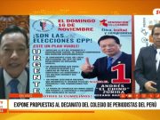 Trujillo: Andrés Zúñiga plantea reformas en el Colegio de Periodistas