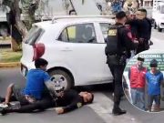 Trujillo: policía resulta herido tras intervenir a limpiaparabrisas violentos