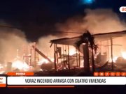 Sullana: incendio arrasa cuatro viviendas en Cielo Azul