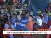 Trujillo: Madre crea escuelita para cien niños necesitados