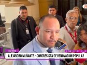 «Un presidente vacado como Vizcarra, Castillo o Boluarte no debe recibir pensión vitalicia. Denigraron el cargo»: Alejandro Muñante, congresista de Renovación Popular.