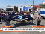Trujillo: trabajadores estatales reclaman más presupuesto 2026