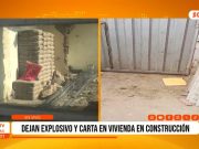 El Porvenir: Dejan dinamita en vivienda y generan alarma vecinal