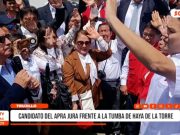 Nacional: Candidato del APRA jura frente a la tumba de Haya de la Torre