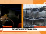 Zapatero pierde todo en incendio en Florencia de Mora