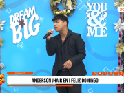 🎄 Anderson Jhair llenó de espíritu navideño el escenario de Feliz Domingo con emotivas interpretaciones🎤