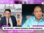 “En menos de seis meses devolveré la tranquilidad, arrasaré a la delincuencia. Presidente o funcionario corrupto, que se pudra en la cárcel”, Wolfgang Grozo Costa, candidato presidencial de Integridad Democrática.