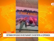Trujillo: explosión en restaurante alarmó a vecinos de La Esperanza