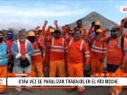 Trujillo: bloqueo en puente Santa Rosa paralizó trabajos en el río Moche