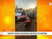 Trujillo: UPROVE recupera motocicleta hurtada en Santo Dominguito