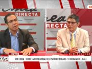 Candidato al Senado por el Partido Morado, Yvo Hora: “El Senado será omnipotente y eso es un riesgo. Hay restablecer el equilibrio de poderes que garantice estabilidad democrática”