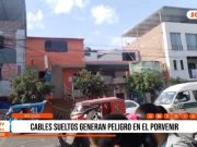 Trujillo: cables sueltos generan riesgo en El Porvenir