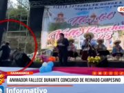 Animador fallece en vivo durante concurso de reinado campesino en Chota