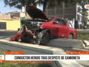 Trujillo: Conductor herido tras despiste de camioneta