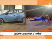 Trujillo: detonación en automóvil deja graves daños