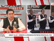 Elecciones 2026: Herbert Caller, candidato presidencial del Partido Patriótico del Perú: “El desarrollo nacional requiere “estabilidad política, estabilidad jurídica y estabilidad social”