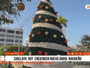 Chiclayo: nuevo árbol navideño se enciende hoy en el parque principal