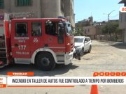 Trujillo: Incendio en taller de autos fue controlado por bomberos