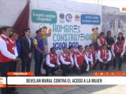 Trujillo: develan mural contra el acoso sexual a mujeres