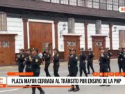 Trujillo: tránsito restringido por ensayo de la Policía Nacional