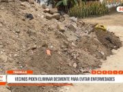 Trujillo: Vecinos reclaman retiro de desmonte por riesgos