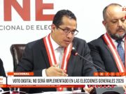 Lima: Voto digital no se aplicará en Elecciones Generales 2026