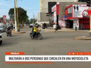 Trujillo: Multarán a dos personas que circulen en una motocicleta