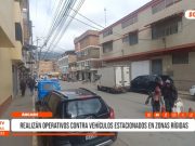 Huaraz: operativos retiran vehículos mal estacionados en zonas rígidas