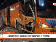 Virú: ataque con explosivos destruye bus de transporte