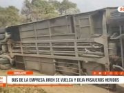 Lambayeque: Accidente de bus de la empresa Jireh dejó heridos