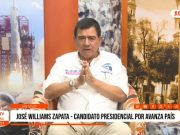 ELECCIONES 2026: Williams Zapata plantea seguridad y adelanto de elecciones