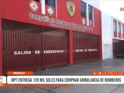 Trujillo: Mario Reyna entrega S/120 mil para ambulancia de bomberos