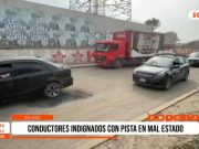 Trujillo: pistas en mal estado indignan a conductores en La Esperanza