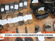 Pataz: Minería ilegal armada deja 14 detenidos y fusiles incautados