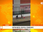 Golpiza en Huaraz deja a un hombre inconsciente en Av. Raymondi