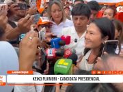 Chiclayo: Keiko Fujimori cuestiona reuniones del presidente José Jerí