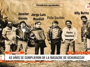Trujillo: Conmemoran 43 años de la masacre de Uchuraccay en Ayacucho