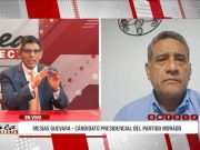 ELECCIONES 2026: Mesías Guevara, candidato presidencial por Partido Morado