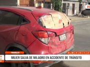 Trujillo: accidente de tránsito deja daños y gran susto a conductora