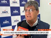 La Libertad: Sorteo de miembros de mesa genera capacitación y multas