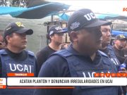 Trujillo: Agentes de UCAI protestan por presuntas irregularidades laborales