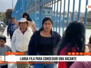 Trujillo: Largas filas por vacantes escolares en colegio San José – La Esperanza