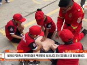 Trujillo: Niños aprenden primeros auxilios en escuela de bomberos