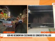 Trujillo: escenario del concierto fallido aún no se retira